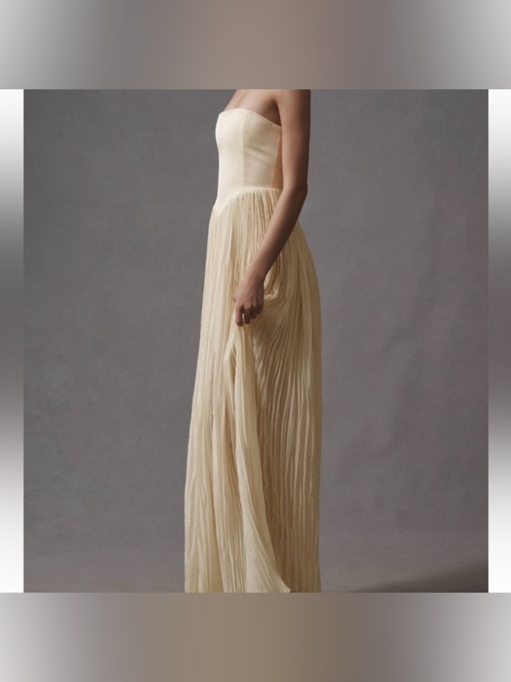 BNWT Delfi Collective Lourdes Cream gown - Picture 6 of 7